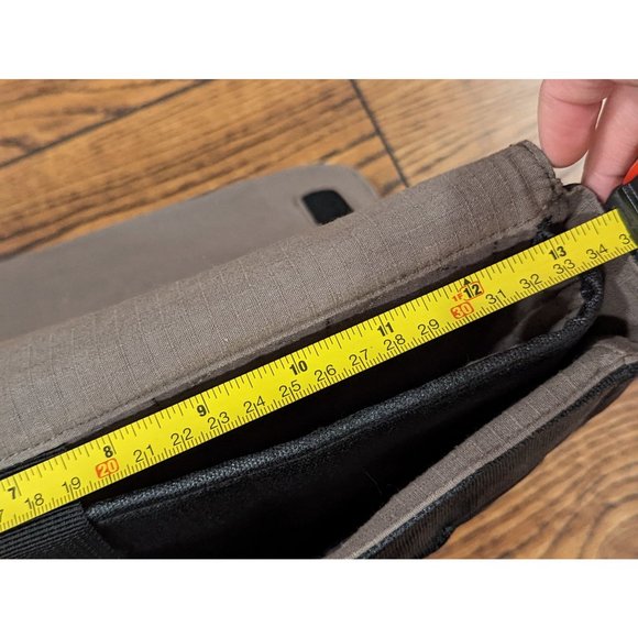 Leather Messenger Bag Brooklyn NY 14 Street Union Square Hand Printed Image - Picture 13 of 14